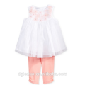 2017 großhandel 2 stücke babykleidung outfit rüsche sommer kinder kleid niedlichen kind kleidung